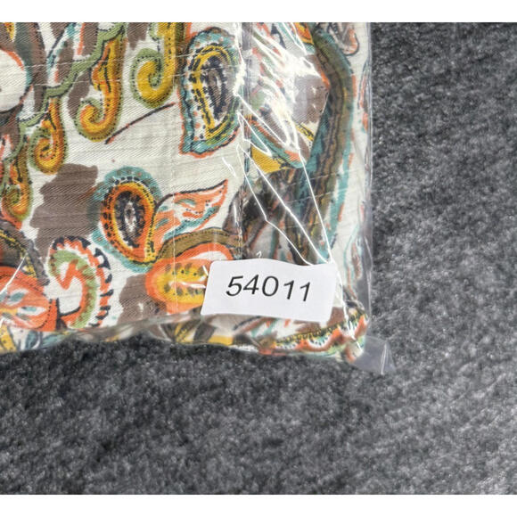 Keren Hart Jacket Women S Small White Floral Button Up Collared Long Sleeve - Picture 6 of 6